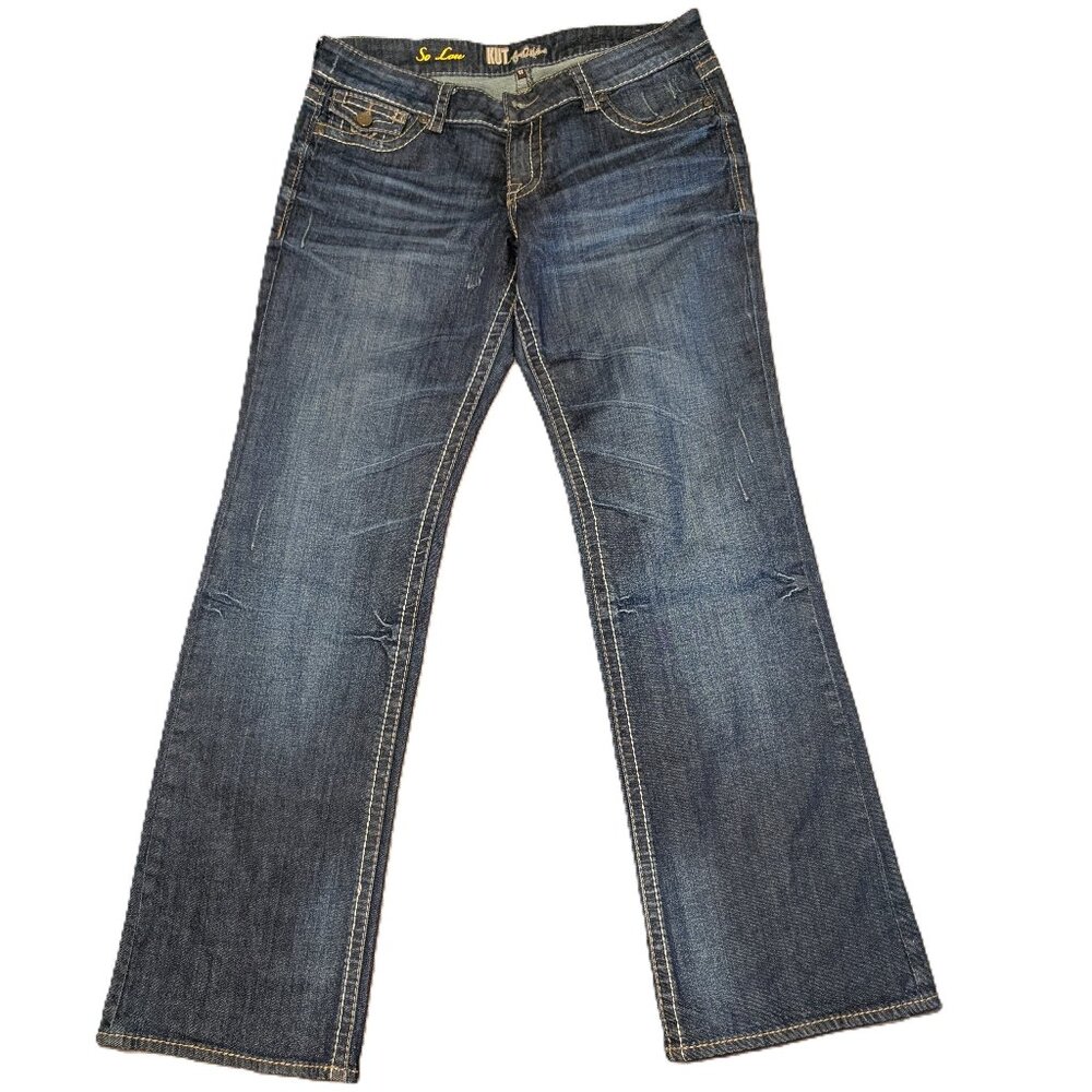 KUT from the Kloth So Low Wide Leg Jeans Size 12